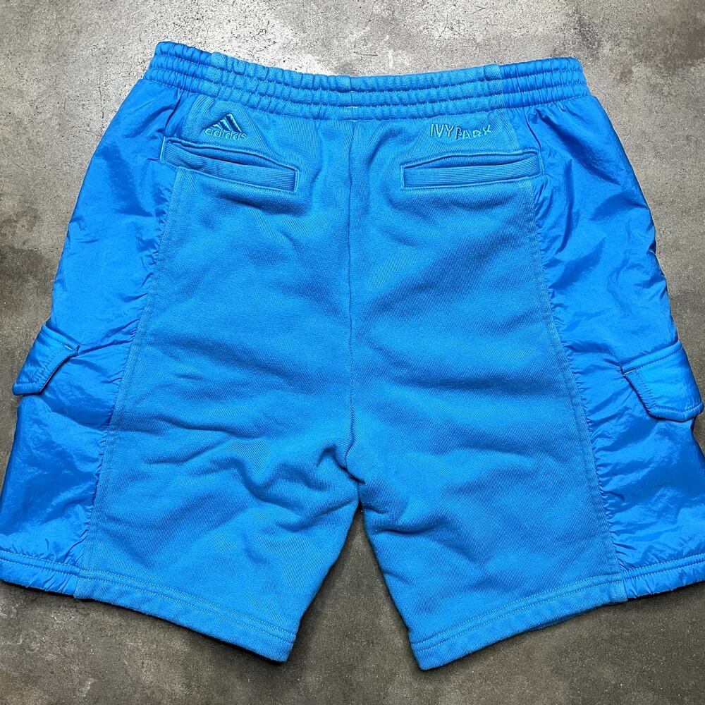 Ivy Park Adidas Performance Shorts Girls 11-12 Blue 6 Pocket